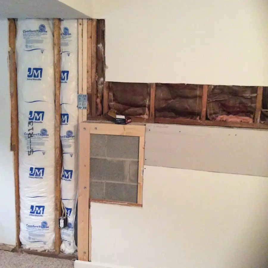 Wall insulation replacement during Odor Removal & Deodorization in Kemp Mill